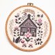 Sielska chata - haft w tamborku 20 cm