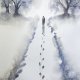 Przymusowa samotność Akwarela original 30/21 cm