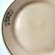 Talerz ceramiczny stary Włocławek PRL zielony dekor kwiatowy lata 60