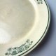 Talerz ceramiczny stary Włocławek PRL zielony dekor kwiatowy lata 60