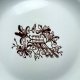 Patera Ćmielów folk ptak PRL lata 60 porcelana talerz Vintage