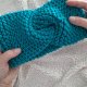Turkusowa opaska turban handmade - kolorowy akcent z charakterem