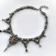 Choker chainmaille z tygrysim okiem ze stali chirurgicznej 43+5,5 cm gothic dark fairycore