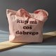 TORBA NA ZAKUPY, EKOLOGICZNA, SHOPPERKA, BAWEŁNIANA, SŁODKA różowa