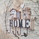 Vintage wieszak z napisem HOME