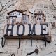 Vintage wieszak z napisem HOME