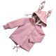 Bluza rozpinana z uszami, kwiatki róż r.68/74 wyprzedaż