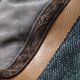Szaro-brązowa duża torba z kominem patchwork