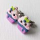 Kolczyki fioletowe babeczki