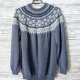 Sweter handmade wełna