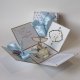Pamiątka Chrztu Świętego dziecka exploding box kartka 3d