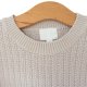 Krótki sweter beżowy bawełna wiskoza H&M S