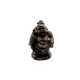 Rzeźba figurka Śmiejący się Budda wędrujący metal wiekowa