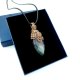 Fluoryt wisiorek wire wrapping