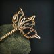 Ozdobna miedziana zakładka do książki wire wrapping