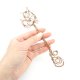 Ozdobna miedziana zakładka do książki wire wrapping