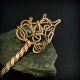 Ozdobna miedziana zakładka do książki wire wrapping