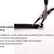 Zegarek- bransoletka, damski, czarny, z listkiem, z zapięciem na klamrę zatrzaskową.
