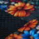 Czarno-kwiatowa kosmetyczka podróżna patchwork – unikat | Raspberi
