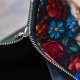 Czarno-kwiatowa kosmetyczka podróżna patchwork – unikat | Raspberi