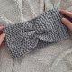 SZARA opaska handmade z ozdobnym serduszkiem - klasyczna i kobieca