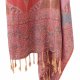 Szal Pashmina szalik vintage miękki wzorzysty