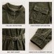 Emerald Green Corduroy Midi Dress | Handmade Old Money Autumn Shirt Dress