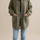 Sage Bouclé Overshirt • Artisan Handmade Sherpa Car Coat • Cozy Warm Autumn Jacket