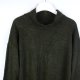 Miękki sweter półgolf akryl khaki / L