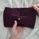 ŚLIWKOWA opaska handmade z serduszkiem - wyjątkowy kolor, wyjątkowy dodatek