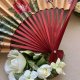 Unique Mystical Japanese Sensu Folding Fan – Hand-Painted Spiritual Art