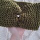 Khaki OPASKA handmade z serduszkiem - naturalny kolor i ręczne wykonanie