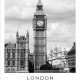 Plakat - Big Ben -  czarno biały Londyn 40x50 cm  (2-0905)