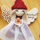 Świąteczny Aniołek - zawieszka | Zawieszka świąteczna z aniołkiem