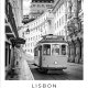 Plakat - Lizbona, tramwaj, czarno białe miasto 40x50 cm (2-0907)