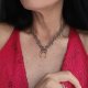 Choker z zielonymi agatami