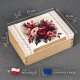 Drewniane pudełko na herbatę z przegródkami lub... szkatułka na biżuterię w romantycznym stylu