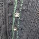 Czarny sweter vintage na guziki plus size 42 44