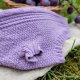 PLUM PUPPY - lawendowe ubranko dla psa z serduszkami | sweter ręcznie robiony | DL 50 OG 54