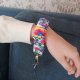 Brelok do kluczy w stylu gumki do włosów Scrunchie