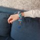 Brelok do kluczy w stylu gumki do włosów Scrunchie
