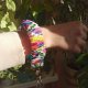 Brelok do kluczy w stylu gumki do włosów Scrunchie