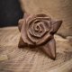 Broszka z naturalnego drewna lipy – rękodzieło z duszą - prezent dla kobiety dla niej Unique Jewelry Design; Luxury Wooden
