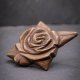 Broszka z naturalnego drewna lipy – rękodzieło z duszą - prezent dla kobiety dla niej Unique Jewelry Design; Luxury Wooden