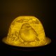 PORCELANOWY LAMPION PTASZEK RUDZIK