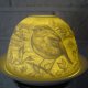 PORCELANOWY LAMPION PTASZEK RUDZIK