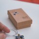 Asymetryczne boho kolczyki, duże koła z kamieniami i ceramiką