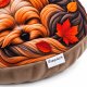 Poduszka piesek okrągła poduszka z pieskiem poduszka pies york jesienna poduszka koło