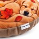 Poduszka piesek okrągła poduszka z pieskiem poduszka pies labrador jesienna poduszka koło