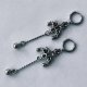 Kolczyki chainmaille ze stali chirurgicznej 7,7 cm gothic dark fairycore